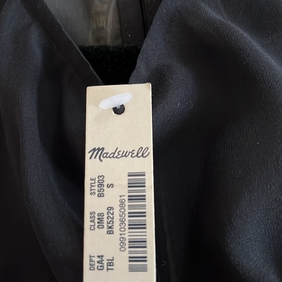 New Madewell sleeveless dress with illusion netting at neck - Picture 6 of 6